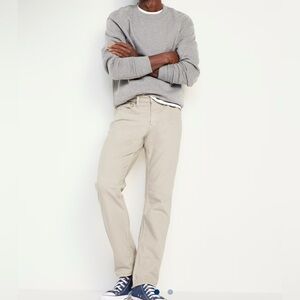 Old Navy Pants Mens Size 30x30 Slim Fit Five Pocket Light Khaki Color Zip Fly